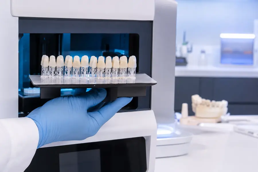 In-office 3D printing process for custom dental veneers in Bolton, Massachusetts